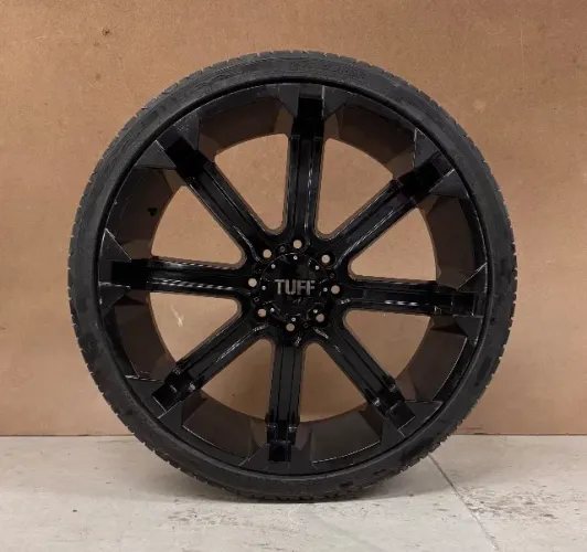 JOGO DE RODAS ARO 26 TUFF A.T. + PNEUS NOVOS 295/30 R26 - IMPORTADO / RAM / HUMMER
