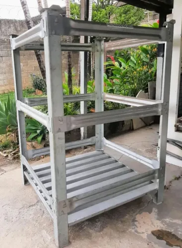 Rack metálico porta palete galvanizado