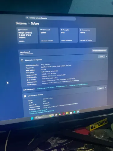 Pc gamer completo / monitor / gabinete com tudo / mouse e teclado