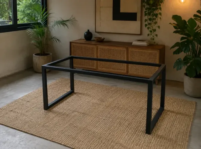 Pé de Mesa Industrial (USADO) 1,60mx75x75cm