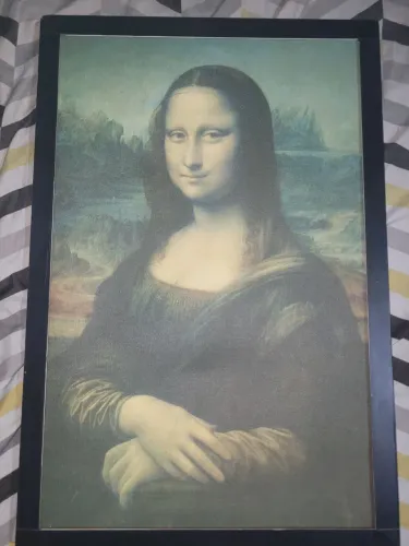Quadro monaliza (pintado em papiro)