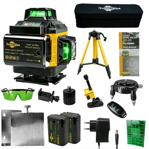 Nivel Laser 16 Linhas - Completo (2 baterias/Tripé)