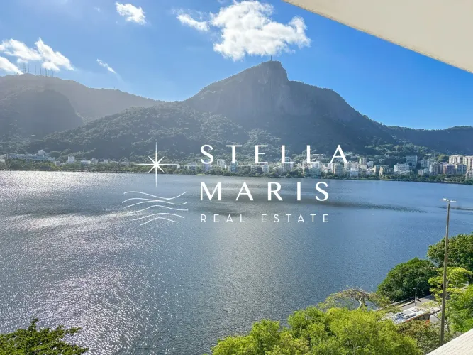 Lagoa, Apartamento espetacular, com vista frontal e panorâmica da Lagoa e do Cristo Redent