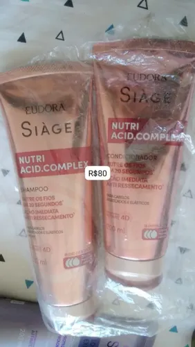 Shampoo e condicionador eudora