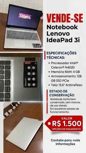 Notebook Lenovo IdeaPad 3i