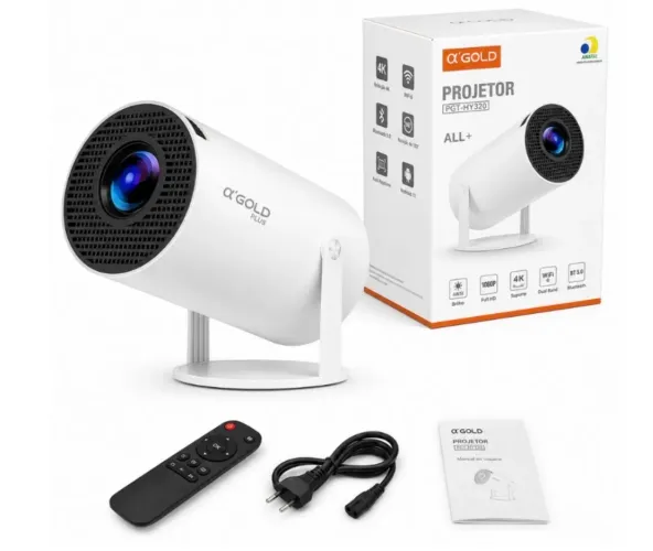 Projetor 4K ?GOLD Plus - Wi-Fi + Bluetooth
