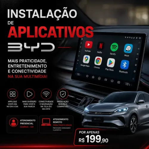 Serviço de instalação de aplicativos multimídia BYD