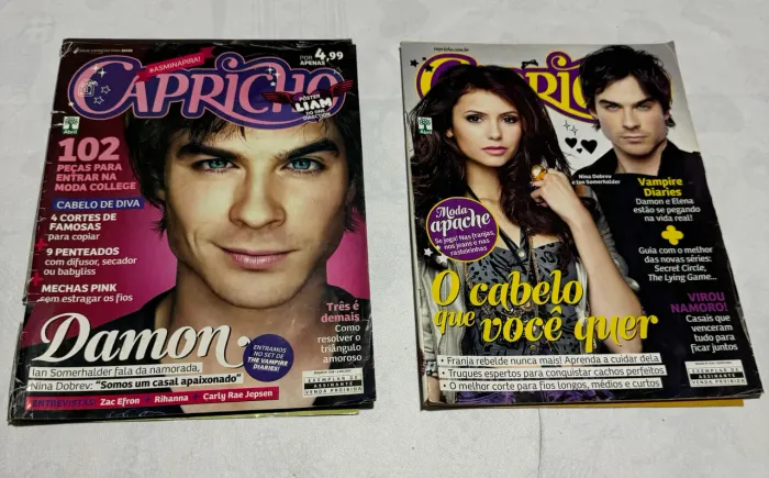 Kit 2 revistas Vampire Diares Capricho 