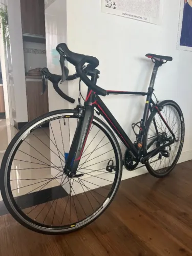 Bicicleta Speed Vicini Roubaix Tam 53 | Shimano Sora 18v | Garfo Carbono + Revisada