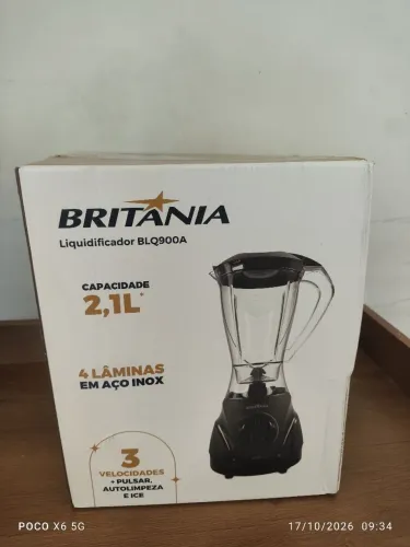 Liquidificador britania novo !!