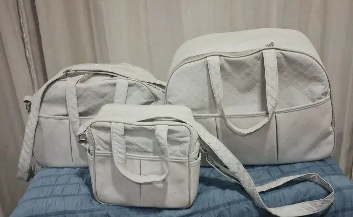 Kit 3 bolsas maternidade