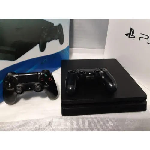 PS4 SLIM + 2 CONTROLES + VÁRIOS JOGOS