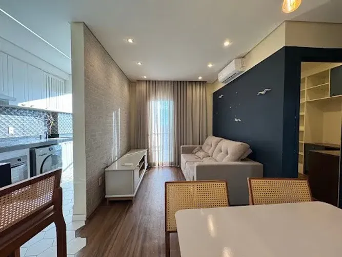 Apartamento 2 dormitórios com suíte Mobiliado em condomínio fechado PORTEIRA FECHADA