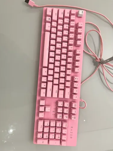 Teclado Óptico-Mecânico Rosa  Razer 