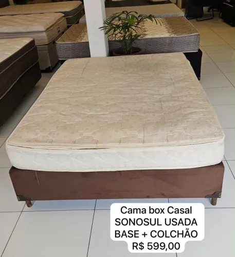 Cama Box Casal SONOSUL USADA - ENTREGO