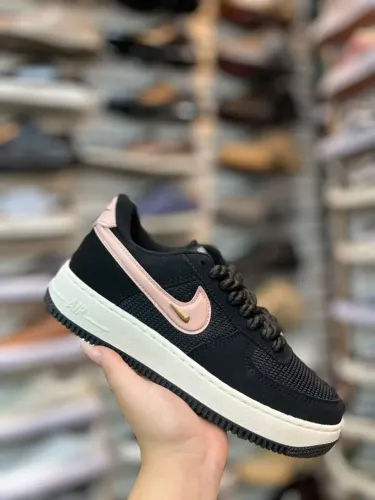 Tênis Nike Air Force 1 Premium - Azul Bebê, Rosa, Preto - Entrega em Casa