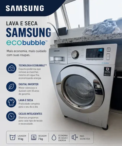 Vende Lava e Seca Samsung Ecobubble 11kg