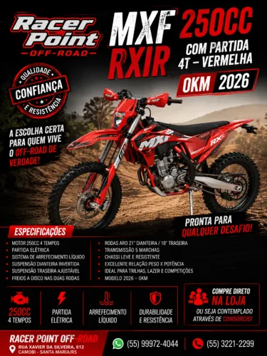 Moto Mxf 250 RXIX 4T 0km 2026 