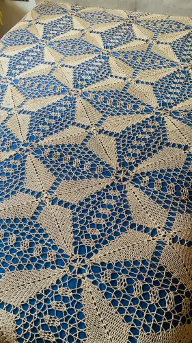 Colcha de crochê para cama king ou Queem