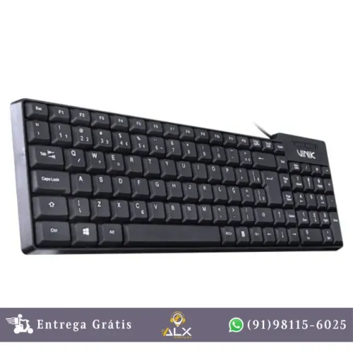 Teclado Usb Dynamic Abnt2 Cabo 1.8m Preto - Vinik Dt150 *ENTREGA GRÁTIS*