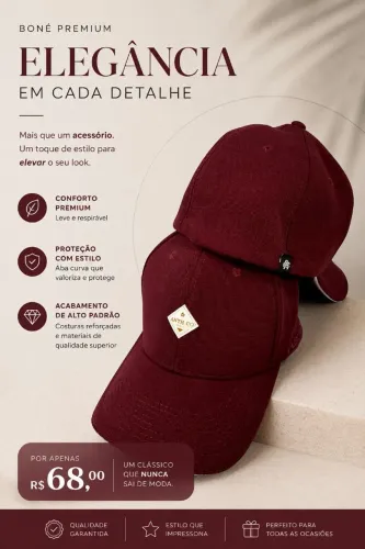 Boné fechado 