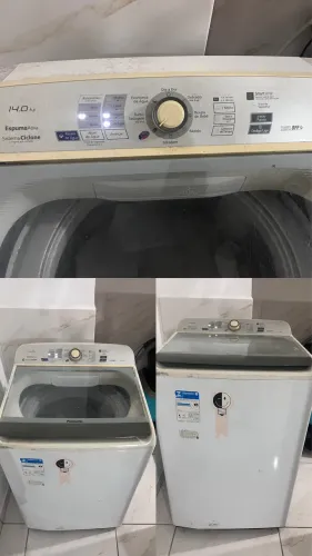 Máquina de Lavar Panasonic 14kg Sistema Ciclone (Sem Agitador) - Lava Edredom!