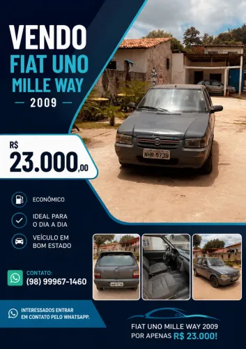 Fiat Uno Mille Celeb. WAY Econ. 1.0 F.flex 4P 2009