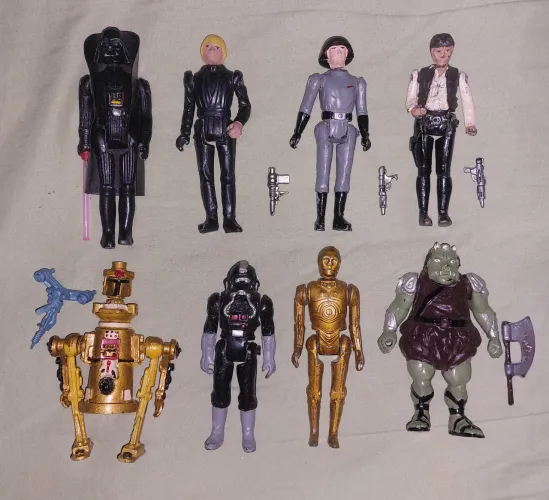 Bonecos star wars model trem.