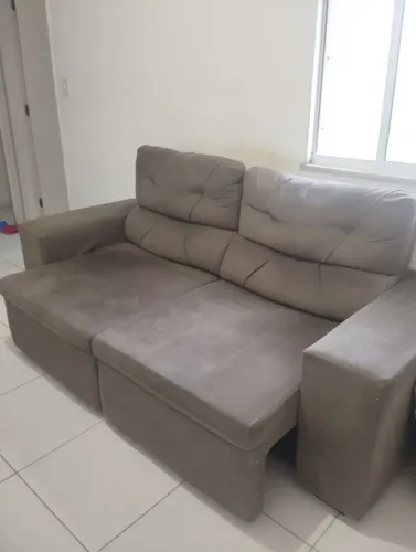 Sofá retrátil e reclinável 3 lugares