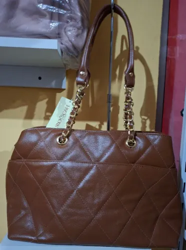 Vendo bolsa couro café