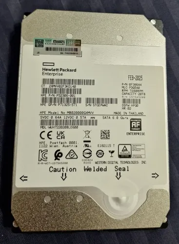 HD 20 Teras Bytes HP, novo lacrado nunca usado.