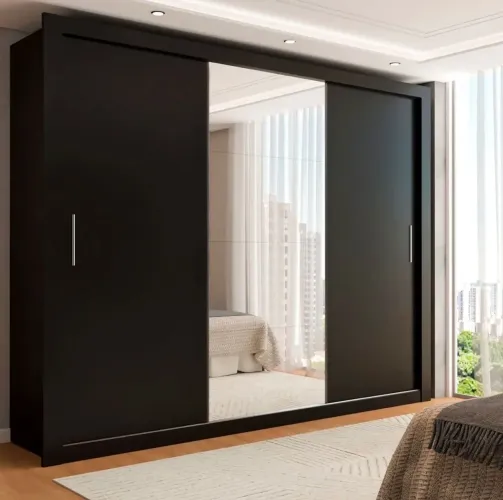 Guarda roupa casal com espelho NOVO