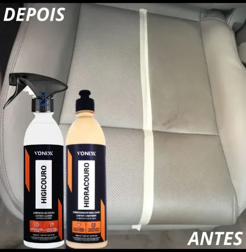Kit Vonix limpa e hidrata couro