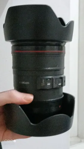 Copo porta caneta lente de câmera