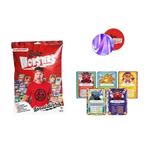 Starter Pack c/ porta Cards Coleção Elo Monsters Enaldinho