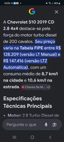 Chevrolet S10 Pick-up LS 2.8 TDI 4X4 CD Dies. Mec. 2022