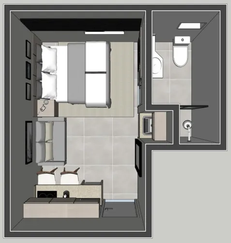 Aluguel apartamento Kitinet no coração de São Lourenço