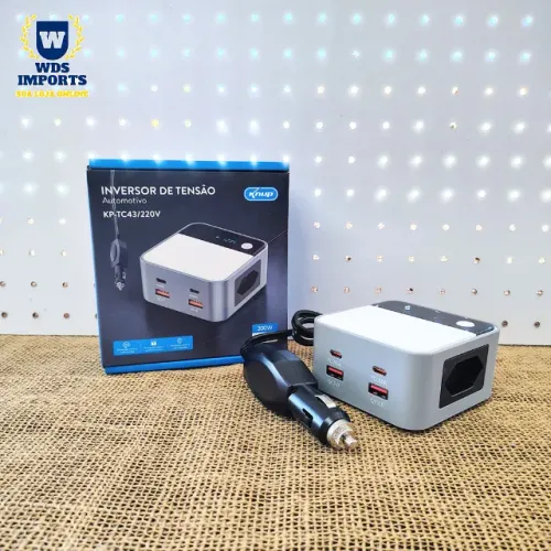 Inversor de Tensão Automotivo DC 12V Para AC 220V