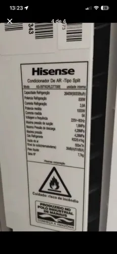 Ar condicionado- Split Hisense 9000 Btu/h