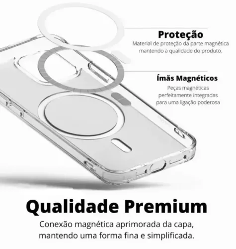  Capa de Carregamento Sem Fio para iPhone13, 12, 11, 14, 15, 16Pro Max, XR
