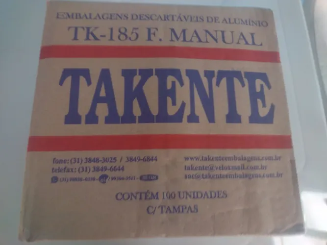 Bandeja alumínio takente R$34,00