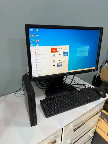 Computador Completo Mini PC Daten Athlon Gold PRO + Monitor HP 20" Articulado Kit Completo