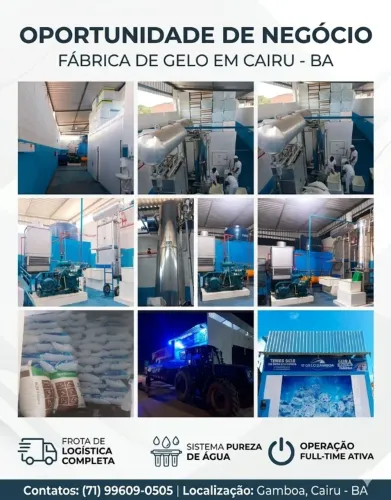 Fábrica De Gelo Completa Em Atividade + Galpão - Cairu BA