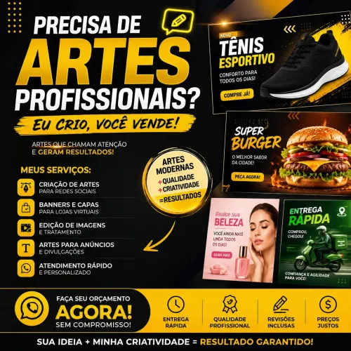 ARTES PROFISSIONAIS PARA O SEU NEGÓCIO!