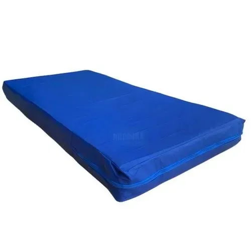 colchão hospitalar azul novo