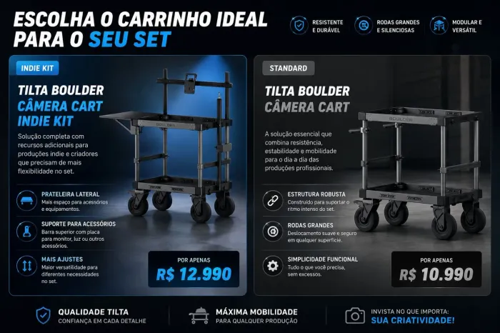 Tilta Boulder Camera Cart ? Escolha o carrinho ideal para elevar sua produção!