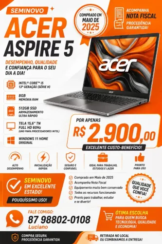 Notebook Acer Aspire 5