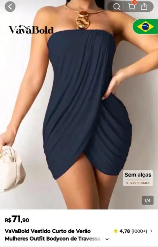 Vestido lindo novo da shein