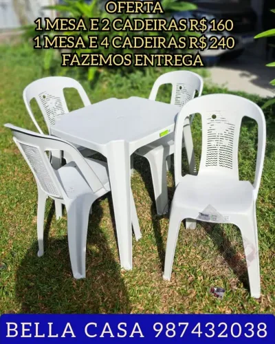 MESA DE PLASTICO NTYD7D MATERIAL REFORÇADO