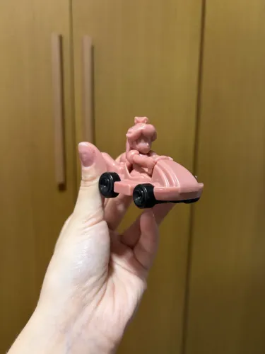 Princesa Peach cromada rosa Mário Kart McDonalds